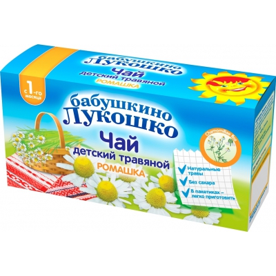 Чай детский Бабушкино Лукошко Ромашка с 1 мес. 20 гр. (20 пакетиков)