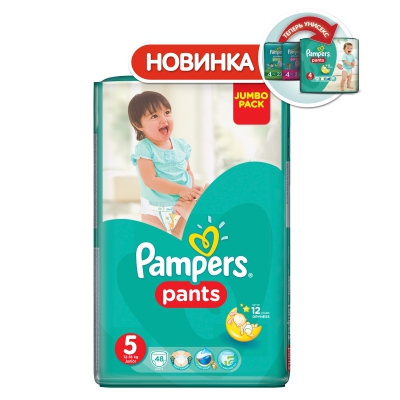 Трусики Pampers Pants 5 (12-18 кг) 48 шт.