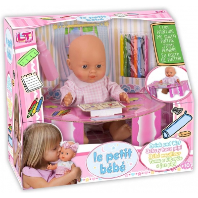 Кукла "Le Petit Bebe" 30 см LokoToys с подарочным набором и аксессуарами к школе