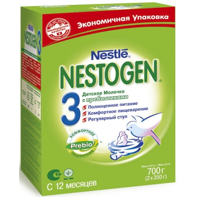 Молочко Nestle Nestogen 3 с 12 месяцев 700 гр.
