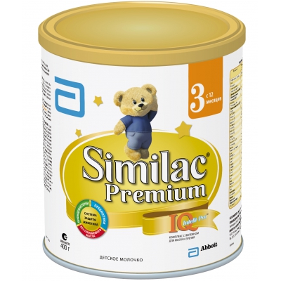 Заменитель Similac Premium 3 с 12 мес. 400 гр.